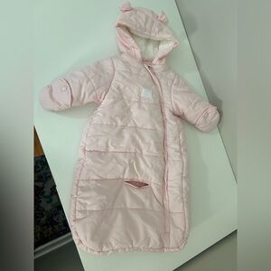 Carter’s Baby Bunting Snowsuit 3–6M Pink Hooded Winter Suit